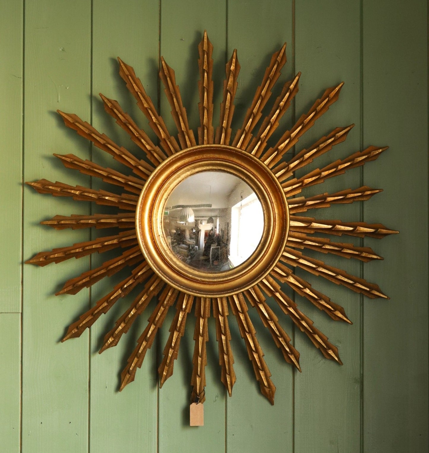 Antique sun mirror