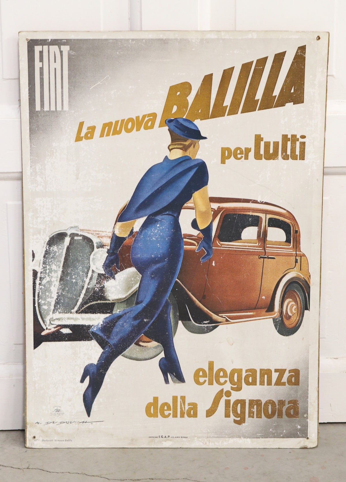 Fiat 508 "Balilla" reklaamplakat