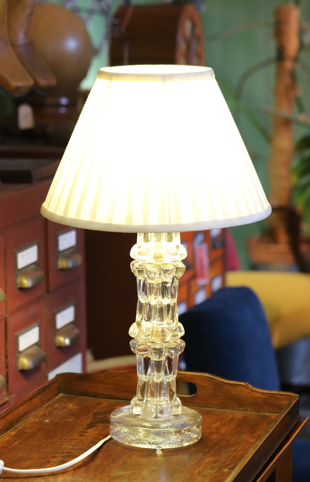 Carl Fagerlundi kristallklaasist lamp/ Rootsi 60-ndad