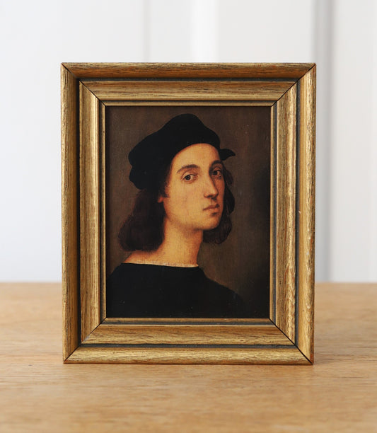 Raffaeli autoportree/ repro/ kuldses raamis