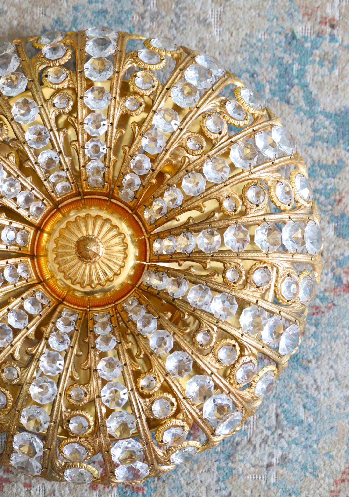 Kristallidega vintage laeplafoon/ 1960/ disainer Peris Androu