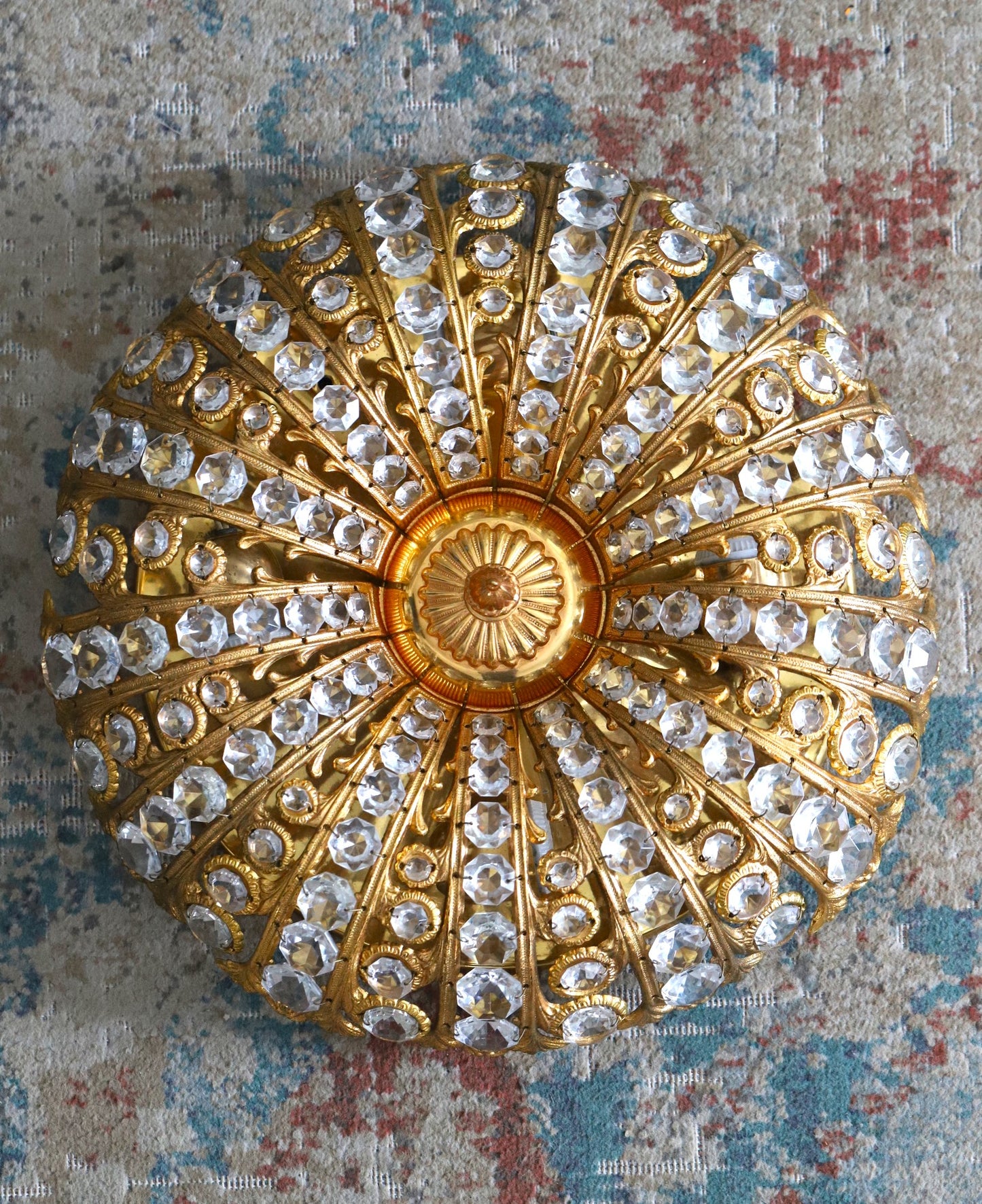 Kristallidega vintage laeplafoon/ 1960/ disainer Peris Androu