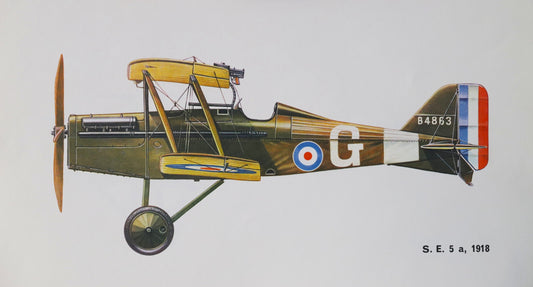Lennuki poster / S.E. 5 a, 1918